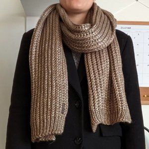 Woolen moss/silver scarf Veritas